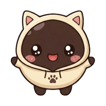 Cat hoodie character